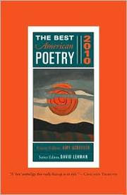Front cover of The Best American Poetry 2010 by Amy Gerstler