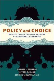 Cover of POLICY AND CHOICE by William J. Congdon