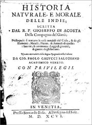 Front cover of Historia natural y moral de las Indias by José de Acosta