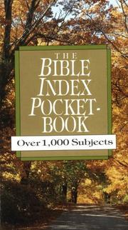 Front cover of The Bible index pocketbook by Luci Shaw