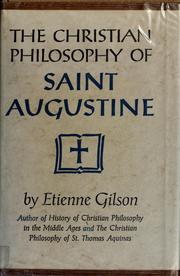 Front cover of Introduction à l'étude de saint Augustin by Étienne Gilson