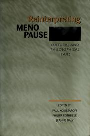 Cover of Reinterpreting menopause by Paul A. Komesaroff