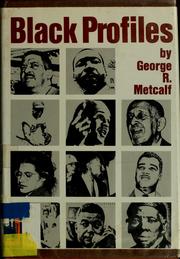 Cover of Black profiles by George R. Metcalf