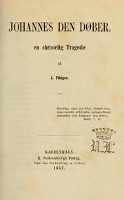 Front cover of Johannes den Døber by Johannes Henrik Tauber Fibiger