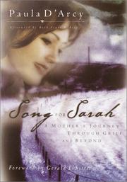 Front cover of Song for Sarah by Paula D'Arcy
