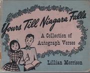 Cover of Yours till Niagara Falls by Lillian Morrison