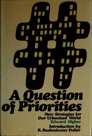 Front cover of A question of priorities by Edward Counselman Higbee