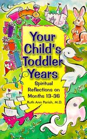 Cover of Your Child's Toddler Years (Parenting) by Ruth Ann Dr Parish