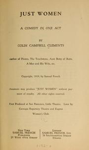 Front cover of Just women by Colin Clements