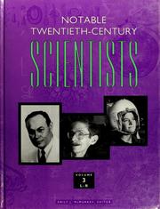 Front cover of Notable twentieth-century scientists by Emily J. McMurray