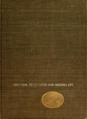 Cover of Abnormal psychology and modern life by James C. Coleman