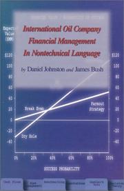 Front cover of International oil company financial management in nontechnical language by James Bush