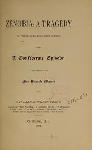 Cover of Zenobia by Willard Douglas Coxey