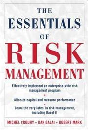 Front cover of The essentials of risk management by Michel Crouhy