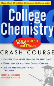 Front cover of College chemistry by Philip Henri Rieger