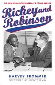 Cover of Rickey and Robinson by Harvey Frommer