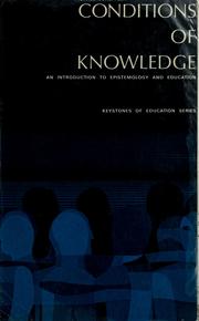 Front cover of Conditions of knowledge by Israel Scheffler