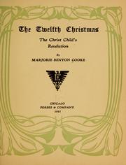 Front cover of The twelfth Christmas by Marjorie Benton Cooke