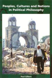Front cover of PEOPLES, CULTURES AND NATIONS IN POLITICAL PHILOSOPHY by Paul Gilbert