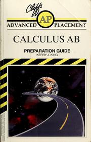 Cover of Cliffs advanced placement calculus AB examination preparation guide by Kerry J. King