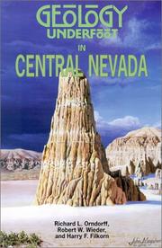 Cover of Geology underfoot in central Nevada by Richard L. Orndorff
