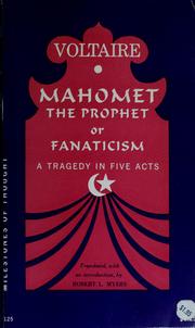 Cover of Mahomet the prophet by Voltaire