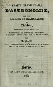 Front cover of Traité élémentaire d'astronomie by Ajasson de Grandsagne