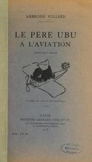 Front cover of Le père Ubu à l'aviation by Ambroise Vollard