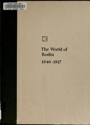 Front cover of The world of Rodin, 1840-1917 by William Harlan Hale
