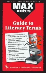 Cover of Maxnotes guide to literary terms by Gail Rae