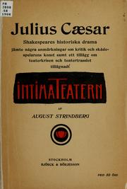 Cover of Julius Caesar by August Strindberg