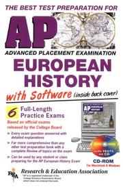 Front cover of The best test preparation for the advanced placement examination, European history by Miles E. Campbell