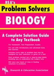 Front cover of The biology problem solver by Research and Education Association
