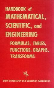 Front cover of Handbook of mathematical, scientific, and engineering formulas, tables, functions, graphs, transforms by M. Fogiel