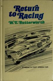 Cover of Return to racing by William E. Butterworth III