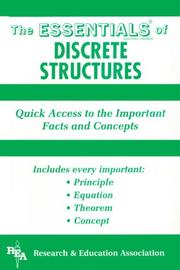 Front cover of The ESSENTIALS of discrete structures by Research & Education Association