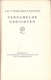 Front cover of Maria Pepita Lecina Verzamelde gedichten by J. W. F. Werumeus Buning