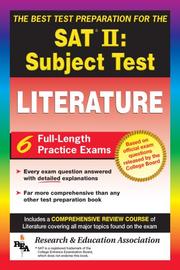 Front cover of The Best test preparation for the College Board achievement test in literature by Joseph A. Alvarez