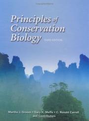 Front cover of Principles of conservation biology by Martha J. Groom