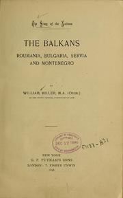 Cover of The Balkans by Miller, William