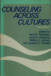 Front cover of Counseling across cultures by Paul Pedersen