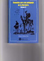 Front cover of Elementos para una pedagogía de la literatura by Alfonso Cárdenas Páez