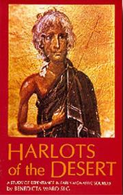 Front cover of Harlots of the Desert by Benedicta Ward
