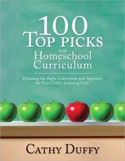Front cover of 100 top picks for homeschool curriculum by Cathy Duffy