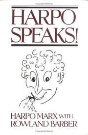 Cover of Harpo speaks! by Harpo Marx