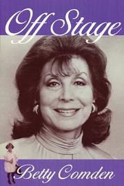 Cover of Off stage by Betty Comden