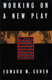 Front cover of Working on a new play by Edward M. Cohen