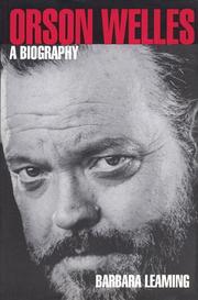 Cover of Orson Welles by Barbara Leaming