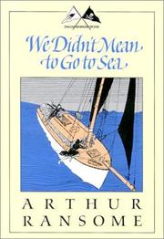 Front cover of We didn't mean to go to sea by Arthur Michell Ransome
