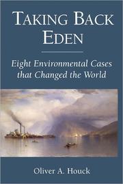 Cover of Taking back Eden by Oliver A. Houck